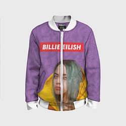 Бомбер детский Billie Eilish, цвет: 3D-белый