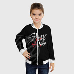Бомбер детский Stray Kids, цвет: 3D-белый — фото 2