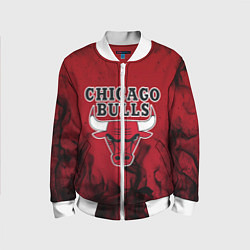 Бомбер детский CHICAGO BULLS, цвет: 3D-белый