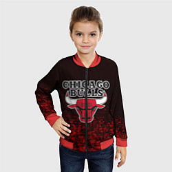 Бомбер детский CHICAGO BULLS, цвет: 3D-красный — фото 2