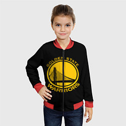 Бомбер детский GOLDEN STATE WARRIORS, цвет: 3D-красный — фото 2