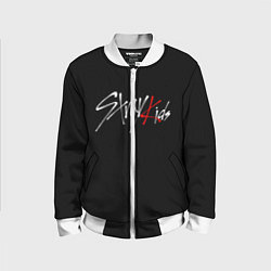 Бомбер детский STRAY KIDS, цвет: 3D-белый