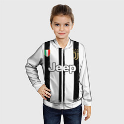 Бомбер детский Juventus home 20-21, цвет: 3D-белый — фото 2