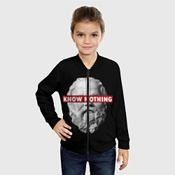 Бомбер детский Ничего Не Знаю, цвет: 3D-черный — фото 2