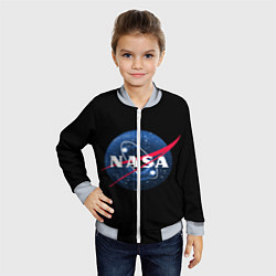 Бомбер детский NASA Black Hole, цвет: 3D-серый — фото 2