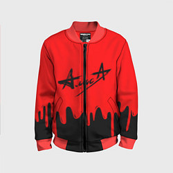 Бомбер детский АлисА, цвет: 3D-красный