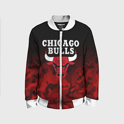 Бомбер детский CHICAGO BULLS, цвет: 3D-белый