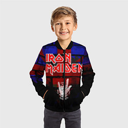 Бомбер детский Iron Maiden, цвет: 3D-черный — фото 2