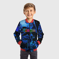 Бомбер детский Terraria, цвет: 3D-красный — фото 2