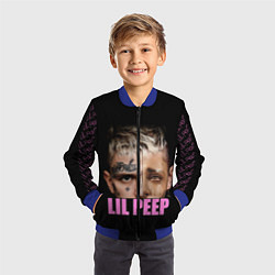 Бомбер детский Lil Peep, цвет: 3D-синий — фото 2