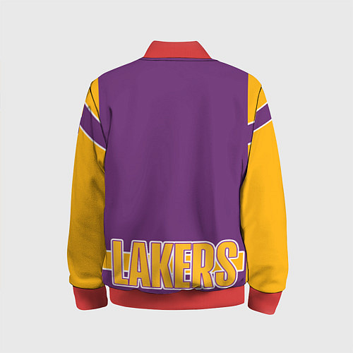 Детский бомбер Los Angeles Lakers / 3D-Красный – фото 2