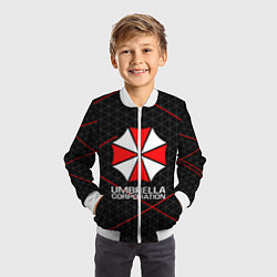 Бомбер детский UMBRELLA CORP, цвет: 3D-белый — фото 2