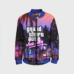 Бомбер детский Grand Theft Auto Vice City, цвет: 3D-синий