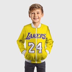 Бомбер детский Kobe Bryant 24, цвет: 3D-белый — фото 2