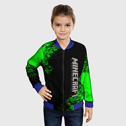 Бомбер детский MINECRAFT, цвет: 3D-синий — фото 2