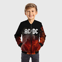 Бомбер детский AC DC, цвет: 3D-черный — фото 2