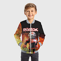 Бомбер детский ROBLOX, цвет: 3D-серый — фото 2