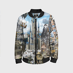 Бомбер детский HEROES, цвет: 3D-черный