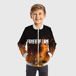 Бомбер детский FREE FIRE, цвет: 3D-белый — фото 2