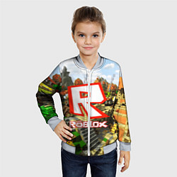 Бомбер детский ROBLOX, цвет: 3D-серый — фото 2