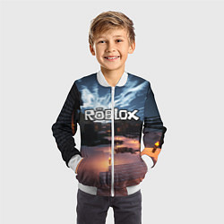 Бомбер детский ROBLOX, цвет: 3D-белый — фото 2