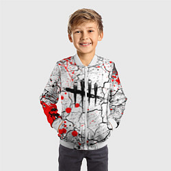 Бомбер детский DEAD BY DAYLIGHT, цвет: 3D-белый — фото 2