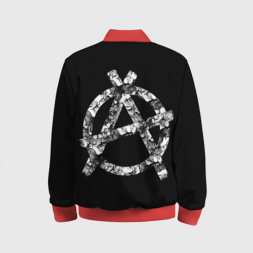 Детский бомбер Король и Шут Анархия спина / 3D-Красный – фото 2