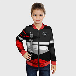 Бомбер детский Mercedes-Benz, цвет: 3D-красный — фото 2