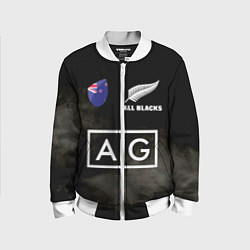 Бомбер детский ALL BLACKS, цвет: 3D-белый