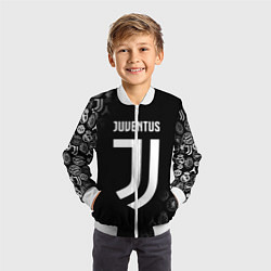 Бомбер детский JUVENTUS, цвет: 3D-белый — фото 2