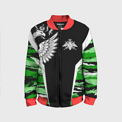 Бомбер детский Пограничные Войска, цвет: 3D-красный