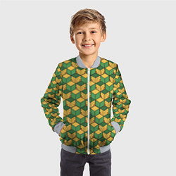 Бомбер детский ГИЮ ТОБИОКА, цвет: 3D-серый — фото 2