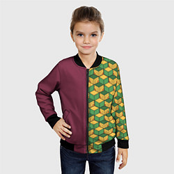 Бомбер детский ГИЮ ТОМИОКА, цвет: 3D-черный — фото 2