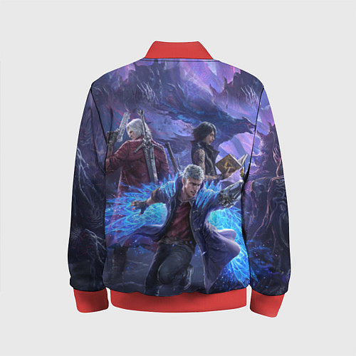 Детский бомбер DEVIL MAY CRY / 3D-Красный – фото 2