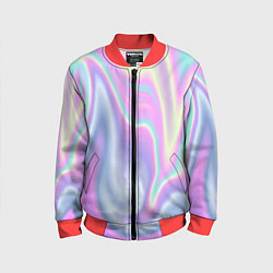 Бомбер детский Vaporwave, цвет: 3D-красный