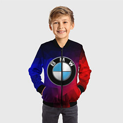 Бомбер детский BMW NEON, цвет: 3D-черный — фото 2