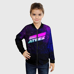 Бомбер детский ATEEZ neon, цвет: 3D-черный — фото 2
