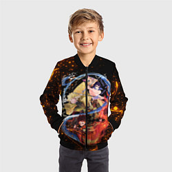 Бомбер детский KIMETSU NO YAIBA, цвет: 3D-черный — фото 2