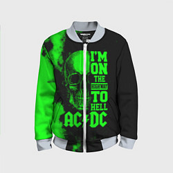 Бомбер детский I'm on the highway to hell ACDC, цвет: 3D-серый