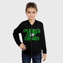 Бомбер детский Punks Not Dead, цвет: 3D-черный — фото 2