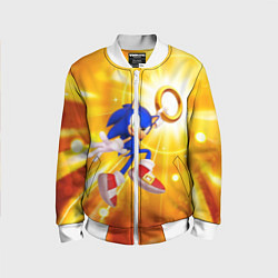 Бомбер детский Sonic, цвет: 3D-белый