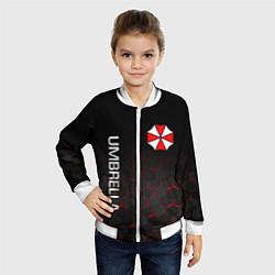 Бомбер детский UMBRELLA CORP, цвет: 3D-белый — фото 2