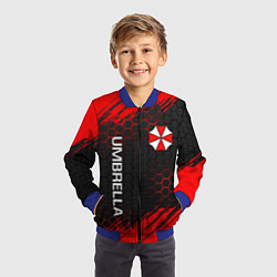 Бомбер детский UMBRELLA CORP, цвет: 3D-синий — фото 2
