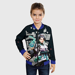 Бомбер детский Sage, цвет: 3D-синий — фото 2