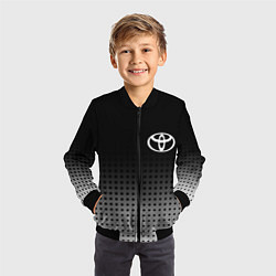 Бомбер детский Toyota, цвет: 3D-черный — фото 2