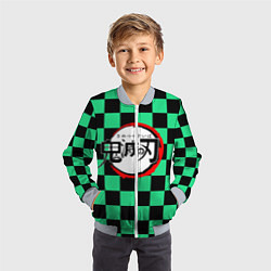 Бомбер детский KIMETSU NO YAIBA, цвет: 3D-серый — фото 2