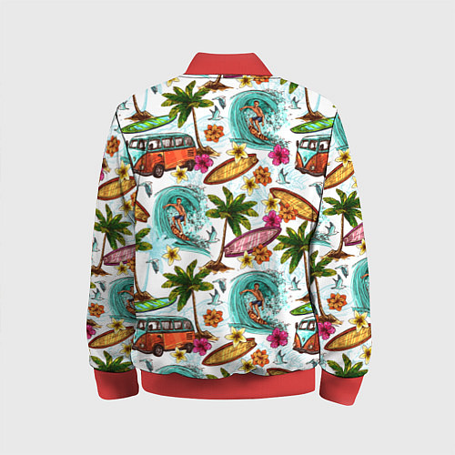 Детский бомбер Летнее Настроение / 3D-Красный – фото 2