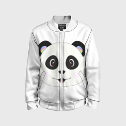 Бомбер детский Panda, цвет: 3D-белый
