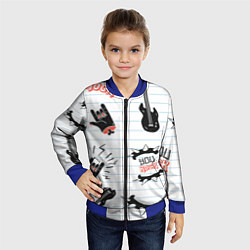 Бомбер детский Ты рокер, цвет: 3D-синий — фото 2