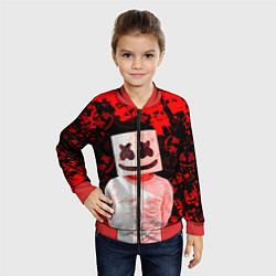 Бомбер детский Fortnite Marshmello, цвет: 3D-красный — фото 2